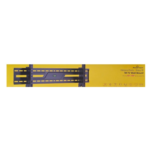 POWERTECH επιτοίχια βάση τηλεόρασης PT-1368, 43-100", έως 75kg, ρυθμιζόμενη κλίση
