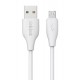 CELEBRAT καλώδιο micro USB σε USB CB-31, 3A, 480Mbps, 1m, λευκό