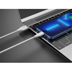 CELEBRAT καλώδιο Lightning σε USB CB-31, 3A, 480Mbps, 1m, λευκό