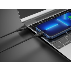 CELEBRAT καλώδιο Lightning σε USB CB-31, 3A, 480Mbps, 1m, μαύρο