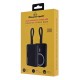 POWERTECH power bank PT-1376 με καλώδιο, 10000mah, magnetic wireless, 20W, μαύρο