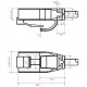 GOOBAY καλώδιο δικτύου 71547, CAT 6 U/UTP, slim, copper, 250MHz, 0.15m, μαύρο