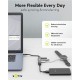 GOOBAY USB hub 74457, 4x θυρών, USB 3.2, 5Gbps, USB-C σύνδεση, γκρι