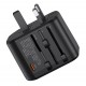 USAMS φορτιστής/αντάπτορας πρίζας US-CC179, USB-C & 2x USB, universal, 20W, μαύρος