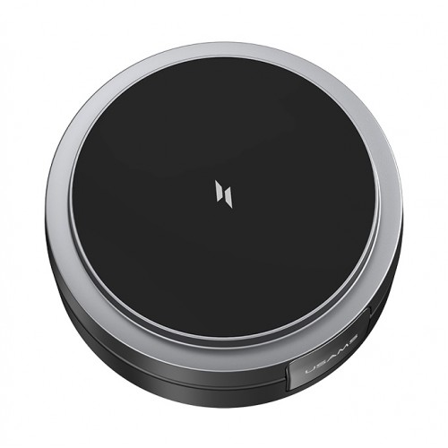 USAMS ασύρματος φορτιστής CD234, 3 σε 1, 15W, μαύρος