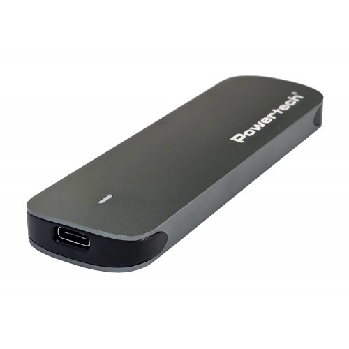 POWERTECH θήκη για M.2 SATA/NVMe SSD PT-1375, 10Gbps, γκρι