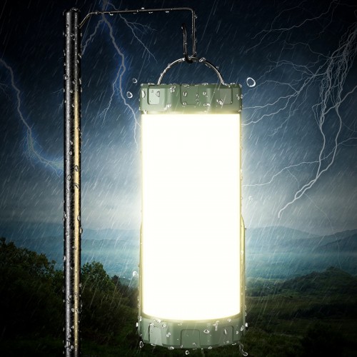 GLOCUSENT LED φανάρι GLCSNTCL001G, επαναφορτιζόμενο, έως 1200lm, IP68, πράσινο