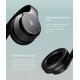 DOQAUS headphones DESIGN 1, ασύρματα & ενσύρματα, Φ40mm, 600mAh, μαύρα