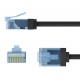 GOOBAY καλώδιο δικτύου 74238, CAT 6A U/UTP, ultra slim, copper, 500MHz, 3m, μαύρο
