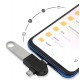 POWERTECH αντάπτορας USB σε USB-C & micro USB CAB-UC090, 5Gbps, μαύρος