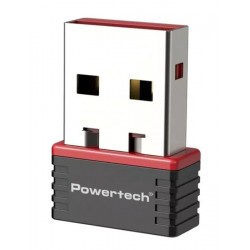 POWERTECH ασύρματος USB αντάπτορας δικτύου PT-1384, 150Mbps WiFi