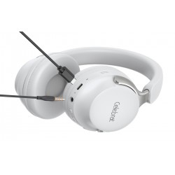 CELEBRAT headphones A40, ασύρματα & ενσύρματα, 40mm, 250mAh, λευκά