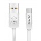 USAMS Καλώδιο USB σε USB-C US-SJ200, 2A, 1.2m, λευκό