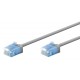 GOOBAY καλώδιο δικτύου 74227, CAT 6A U/UTP, ultra slim, copper, 500MHz, 10m, γκρι