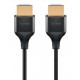 GOOBAY καλώδιο HDMI 75299 με Ethernet, slim, 8K/60Hz, 48 Gbps, 2m, μαύρο