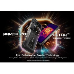 ULEFONE smartphone Armor 28 Ultra Thermal, 6.67" & 1.04, 16/1TB, 5G, 10600mAh, IP68/IP69K, μαύρο