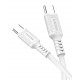 KAKUSIGA καλώδιο USB-C σε USB-C KSC-984, σιλικόνης, 60W, 480Mbps, 1m, λευκό
