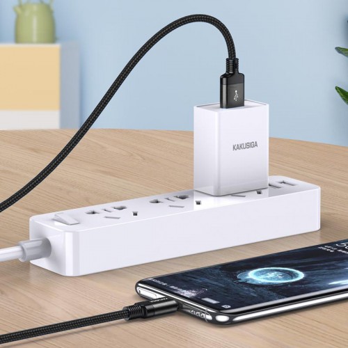 KAKUSIGA καλώδιο USB-C σε USB KSC-970, 3A, 480Mbps, 1m, μαύρο