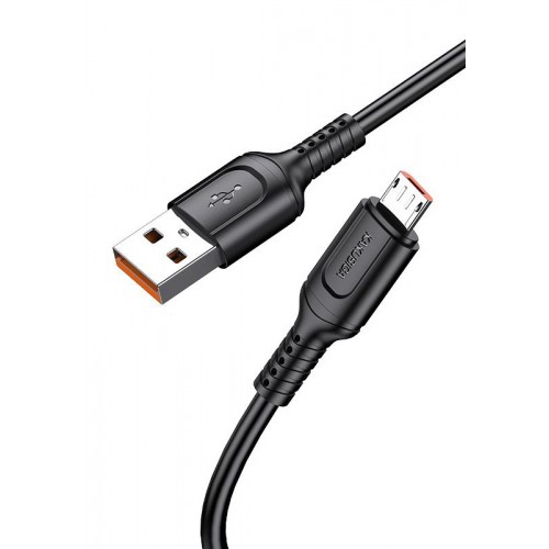 KAKUSIGA καλώδιο micro USB σε USB KSC-805, 2.4A, 480Mbps, 1m, μαύρο