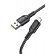 KAKUSIGA καλώδιο micro USB σε USB KSC-805, 2.4A, 480Mbps, 1m, μαύρο