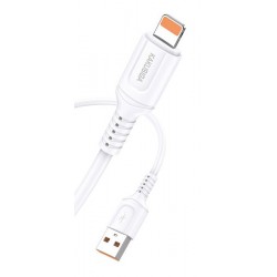 KAKUSIGA καλώδιο Lightning σε USB KSC-805, 2.4A, 480Mbps, 1m, λευκό