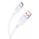 KAKUSIGA καλώδιο USB-C σε USB KSC-953, σιλικόνης, 3A, 480Mbps, 1m, λευκό