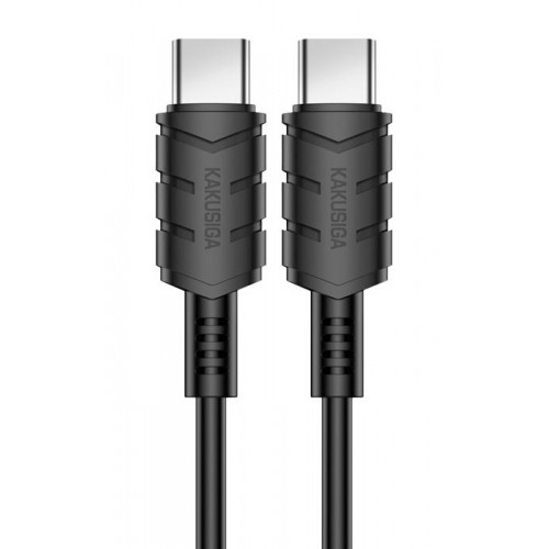 KAKUSIGA καλώδιο USB-C σε USB-C KSC-710, 60W, 480Mbps, 1.2m, μαύρο
