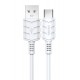 KAKUSIGA καλώδιο USB-C σε USB KSC-710, 3A, 480Mbps, 1.2m, λευκό