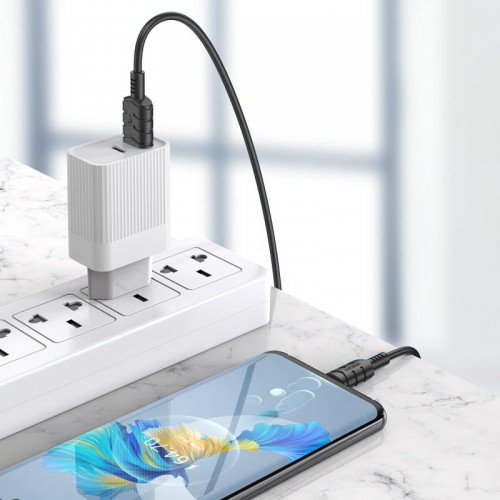 KAKUSIGA καλώδιο USB-C σε USB KSC-710, 3A, 480Mbps, 1.2m, λευκό