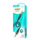 KAKUSIGA καλώδιο ήχου 3.5mm KSC-893, AUX, 1m, μαύρο