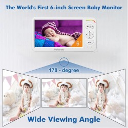 HELLOBABY ενδοεπικοινωνία μωρού HB6364 με κάμερα & οθόνη 6", 720p, PTZ