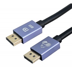 POWERTECH καλώδιο DisplayPort CAB-DP072, 8K/60Hz, 48 Gbps, 1.5m, μαύρο