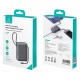 USAMS power bank CD228 με 2x καλώδια, 2x θύρες εξόδου, 10000mAh, 20W, γκρι