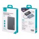 USAMS power bank CD242, magnetic wireless, USB-C έξοδος, 10000mAh, 20W, γκρι
