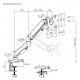 POWERTECH βάση γραφείου οθόνης PT-1424, 17-32", έως 9kg