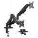 POWERTECH βάση γραφείου για 2x οθόνες PT-1425, 17-32", έως 9kg