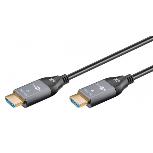 GOOBAY καλώδιο HDMI 2.1 76277 με Ethernet, AOC, 8K/60Hz, 48 Gbps, 40m, μαύρο