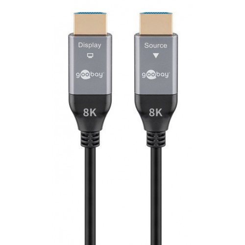 GOOBAY καλώδιο HDMI 2.1 76277 με Ethernet, AOC, 8K/60Hz, 48 Gbps, 40m, μαύρο