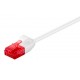 GOOBAY καλώδιο δικτύου 71549, CAT 6 U/UTP, slim, copper, 250MHz, 0.15m, λευκό