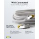 GOOBAY καλώδιο δικτύου 91567, CAT 7 S/FTP, copper, 500MHz, 0.25m, γκρι