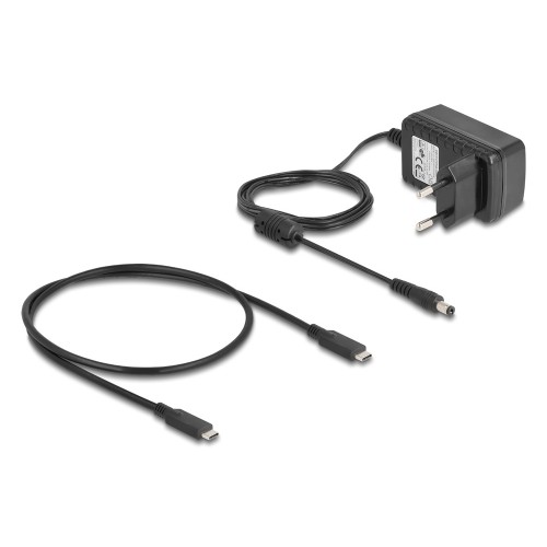 DELOCK docking station για M.2 NVMe SSD 64300, 2 θέσεων, 20Gbps, clone/erase function, μαύρο