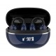 LDNIO earphones με θήκη φόρτισης T09, OWS, Φ10mm, 35/400mAh, μπλε
