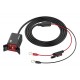 LDNIO φορτιστής μοτοσυκλέτας C108 με καλώδιο, USB/USB-C, 60W, μαύρος