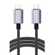 ORICO καλώδιο USB-C GQA60, 60W, 480Mbps, 1m, μαύρο