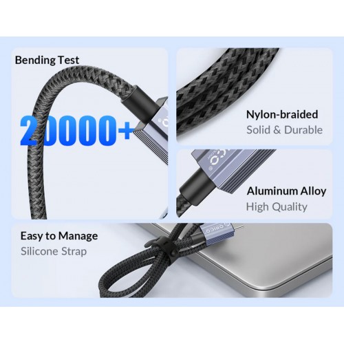 ORICO καλώδιο Lightning σε USB GQA12, 2.4A, 480Mbps, 1m, μαύρο