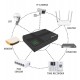 POWERTECH mini DC UPS PT-1434, 18W, 10400mAh, 3x DC, USB/LAN/POE, μαύρο