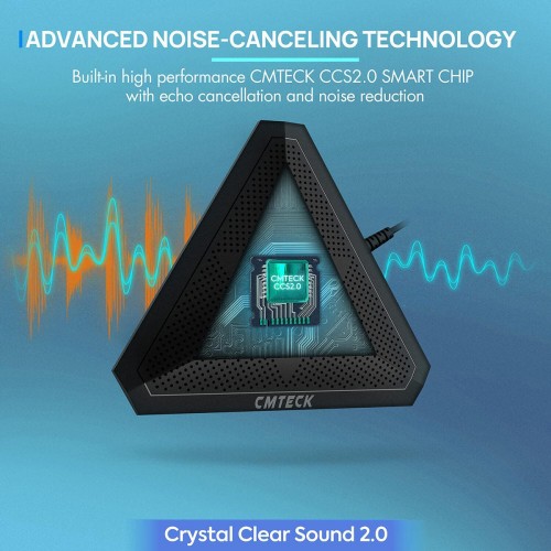 CMTECK επιτραπέζιο μικρόφωνο M001, omnidirectional, USB, μαύρο