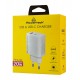 POWERTECH φορτιστής τοίχου PT-1437, USB/USB-C, 20W, GaN, λευκός