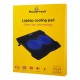 POWERTECH Βάση & ψύξη laptop PT-930, έως 15.6", 2x 125mm fan, LED, μαύρο