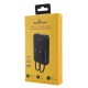 POWERTECH power bank με καλώδια και οθόνη PT-1417 10000mAh, 22.5W, μαύρο